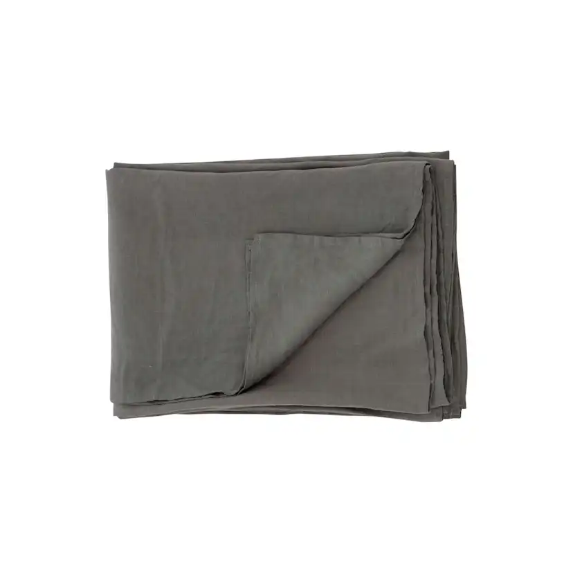 Milo Bedspread Linen - Light grey / - 180*250 Ljusgrå, Mått: 260x180 cm