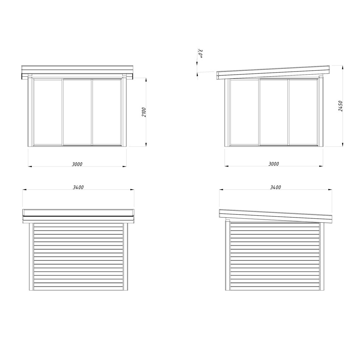 Uterum Palmako Lenna 8,3 m2 Set 401 Slide