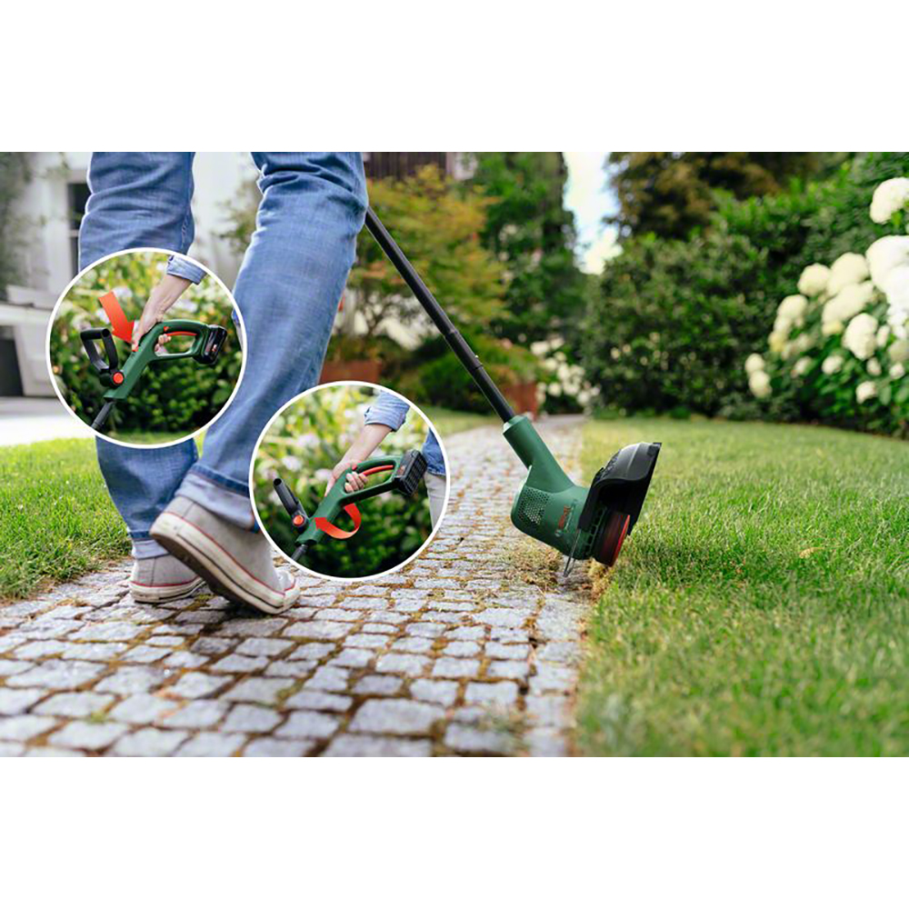 Grästrimmer Bosch Power Tools Easygrasscut med 2 st Batteri och Laddare