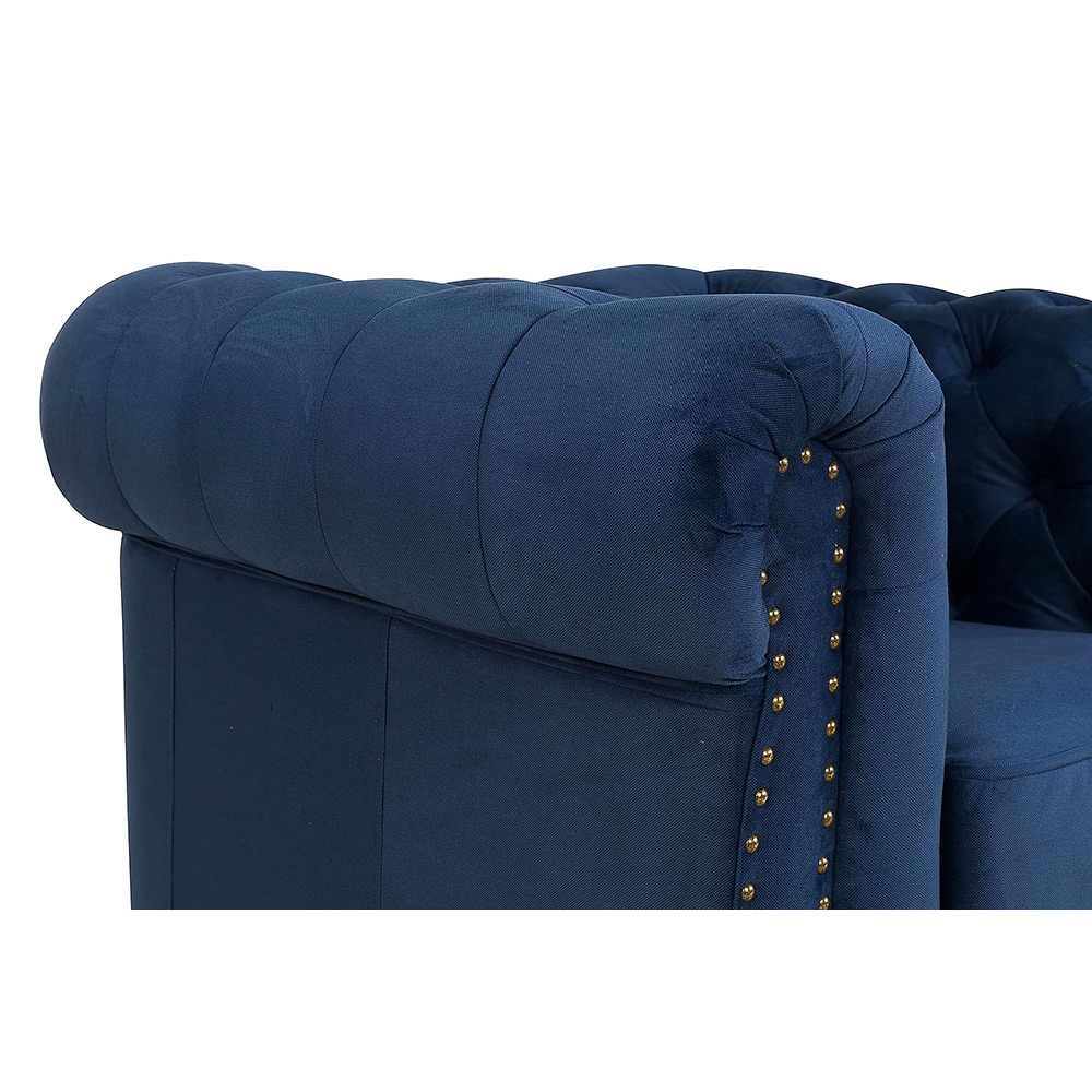 Chesterfield Deluxe Fåtölj Petrolblå