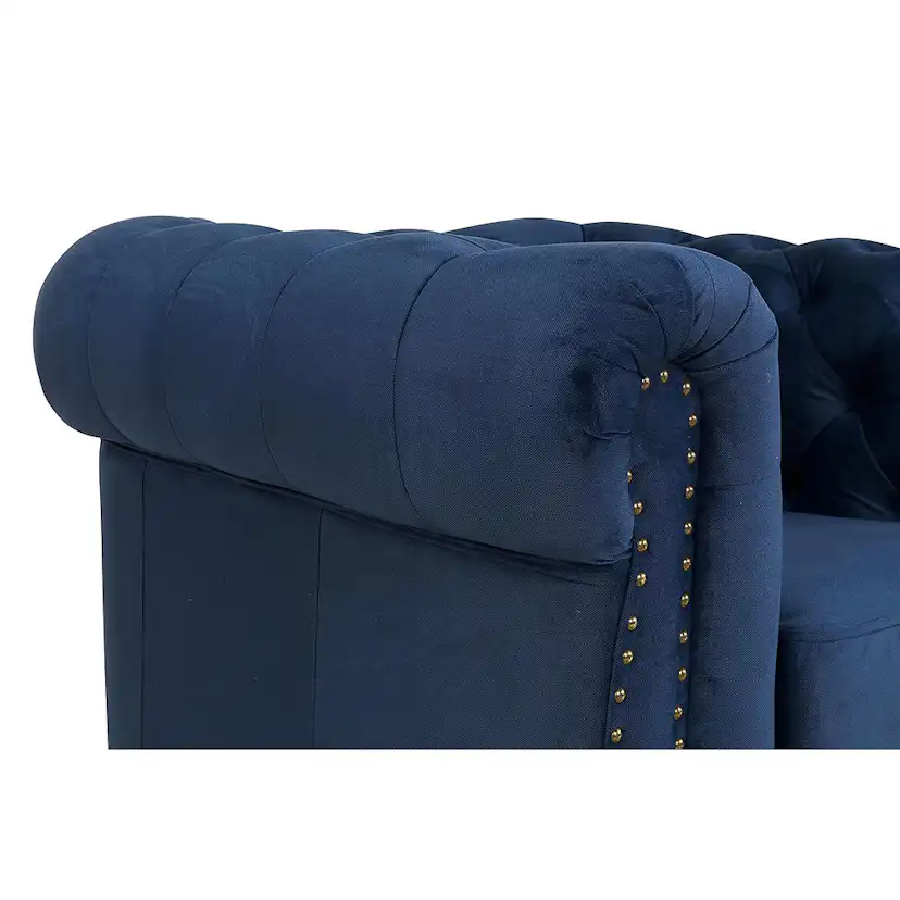 Chesterfield Deluxe Fåtölj Petrolblå