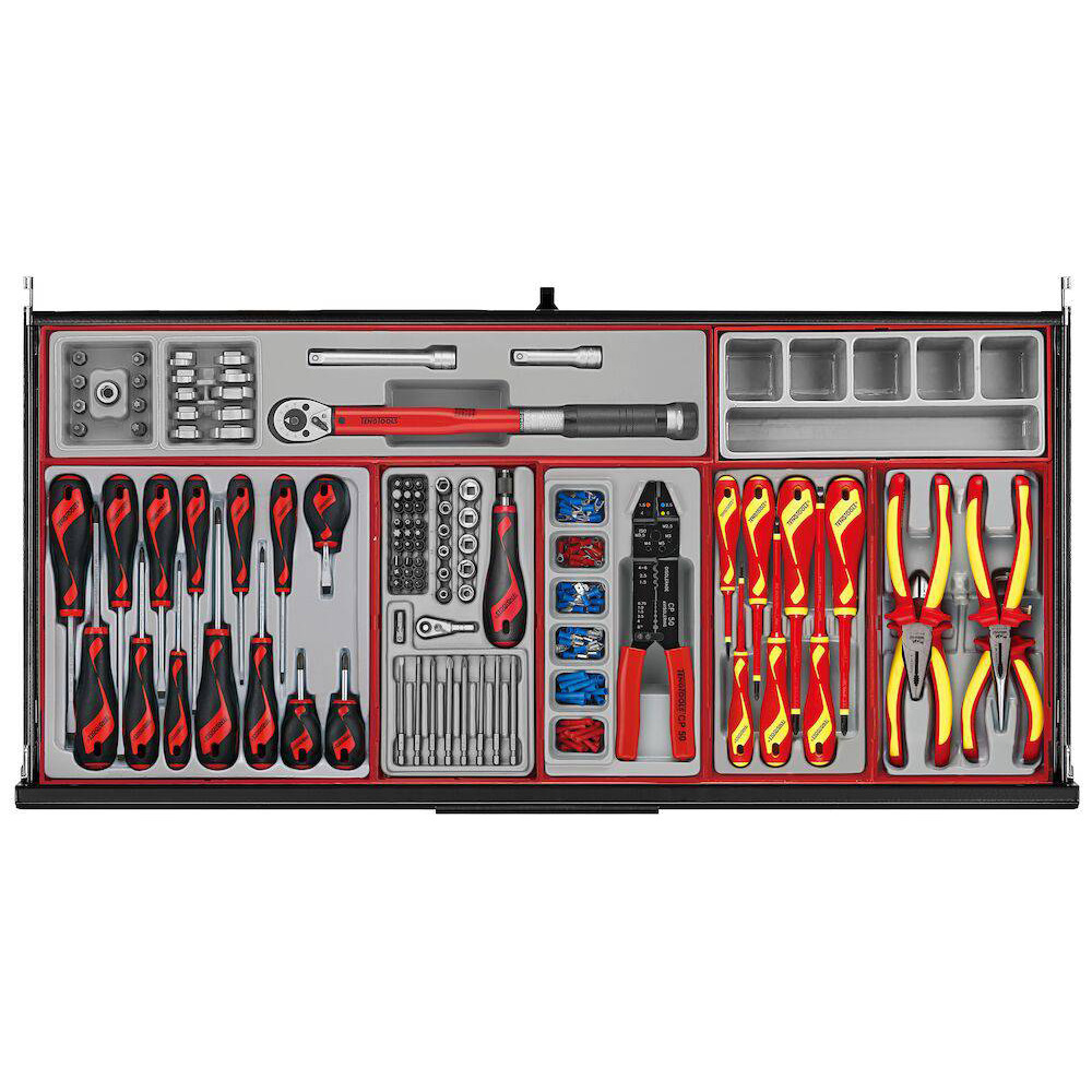 Verktygsset Teng Tools 1008 -Delar Svart