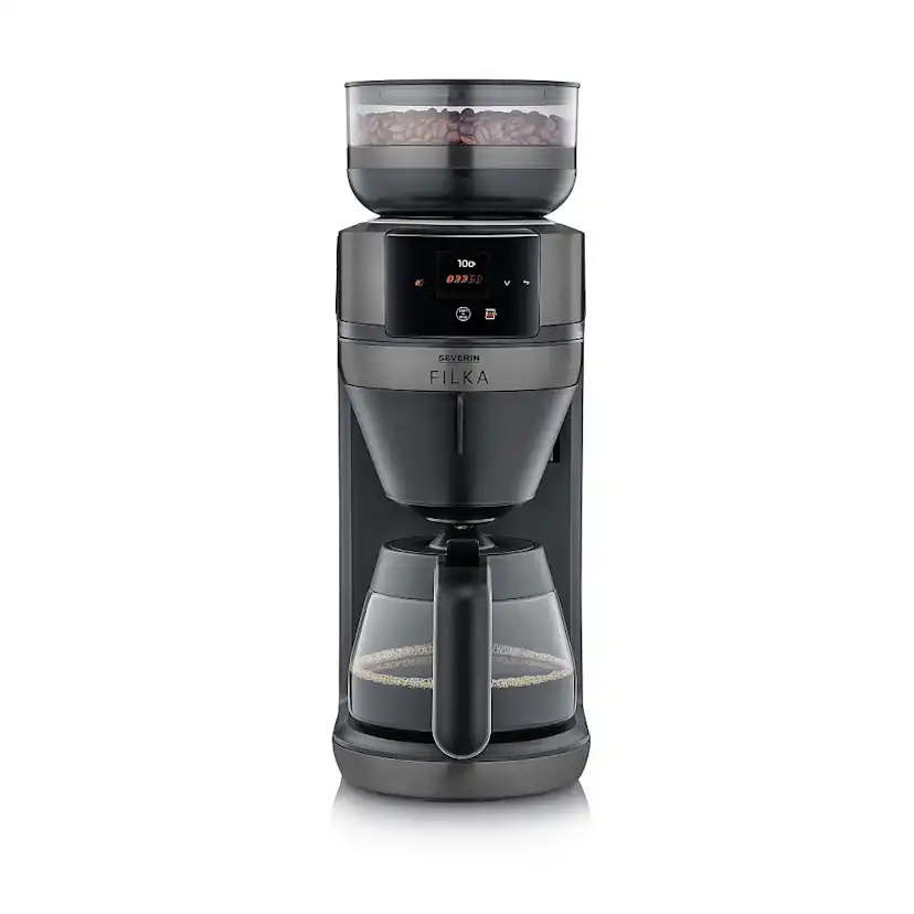 Helautomatisk filterkaffebryggare FILKA 2.0 med glaskanna KA 4854 Dark Inox