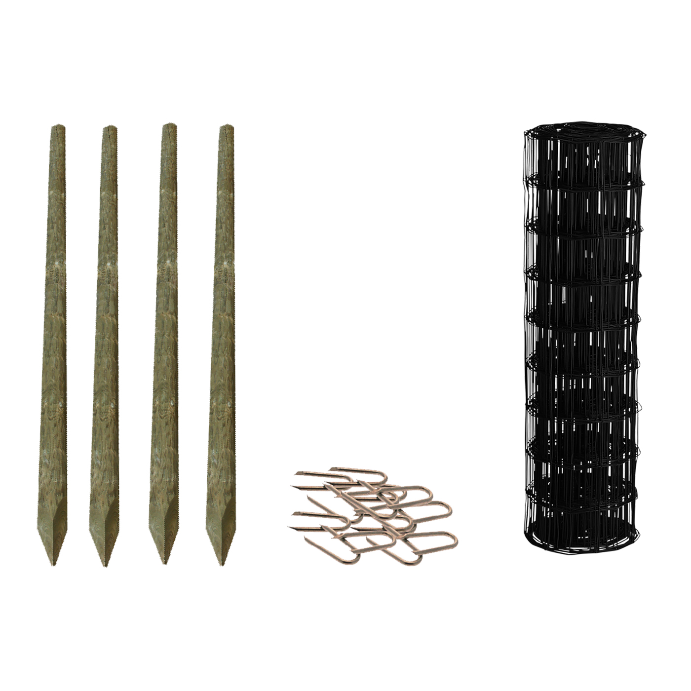 Villastängsel HORTUS Svart Lyx Komplett Set