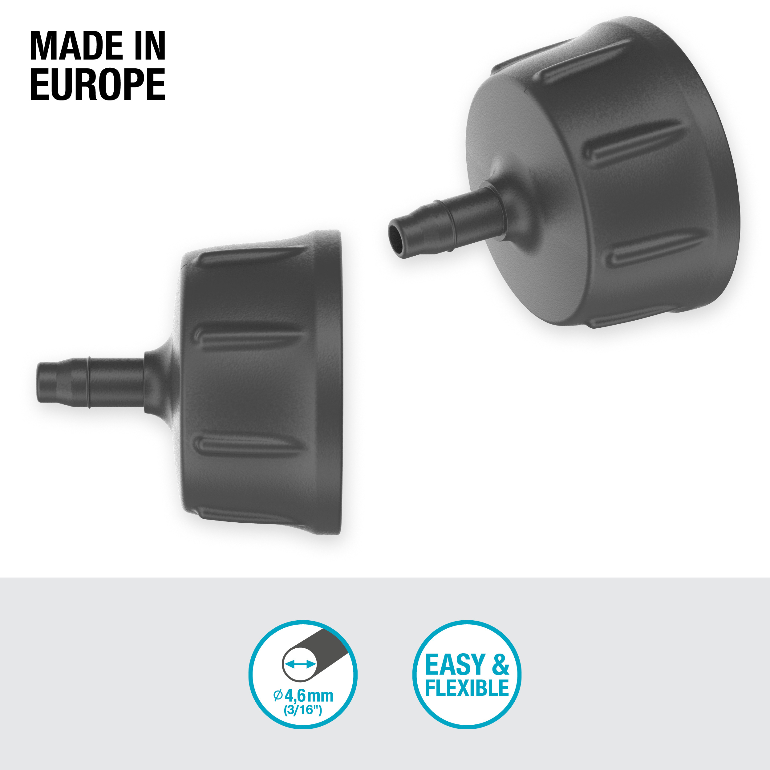 Krankoppling Gardena Micro-Drip 4,6 mm G 3/4"