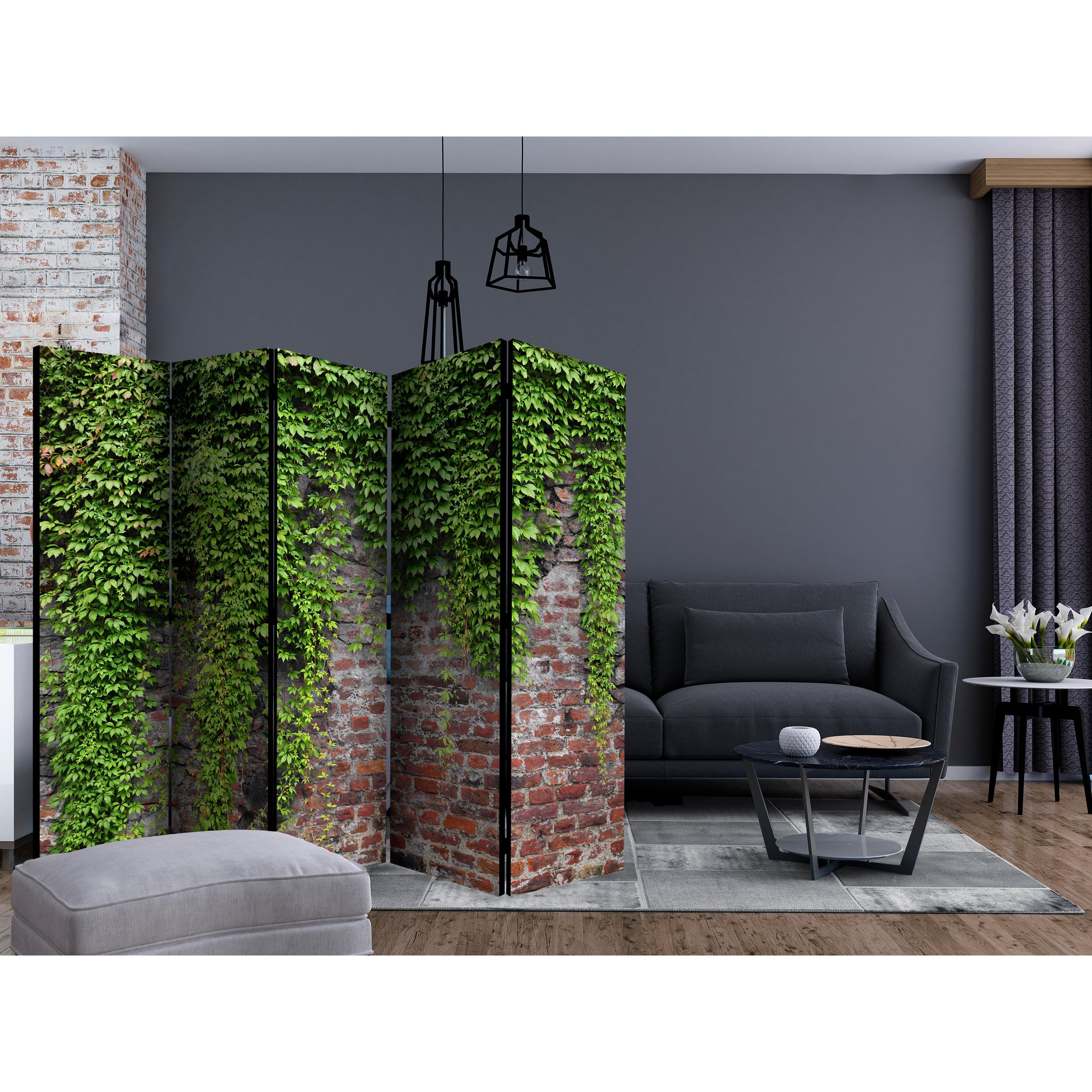 Rumsavdelare Skärmvägg Arkiio Brick and Ivy II 225x172 cm