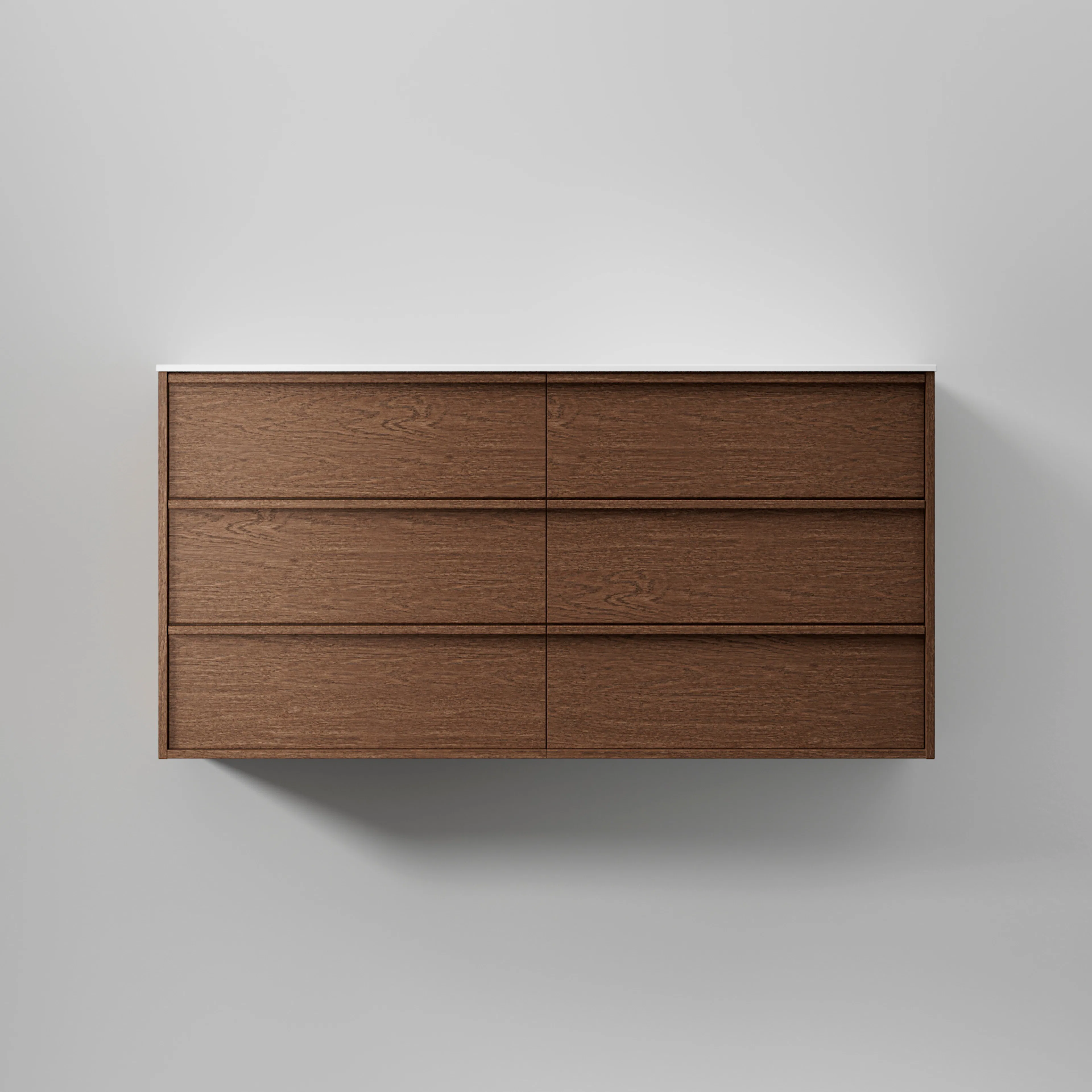 Kommod Terra Carve 140 D, Dark Oak, 6 Lådor Färg: Dark Oak, Bredd: 1400 mm