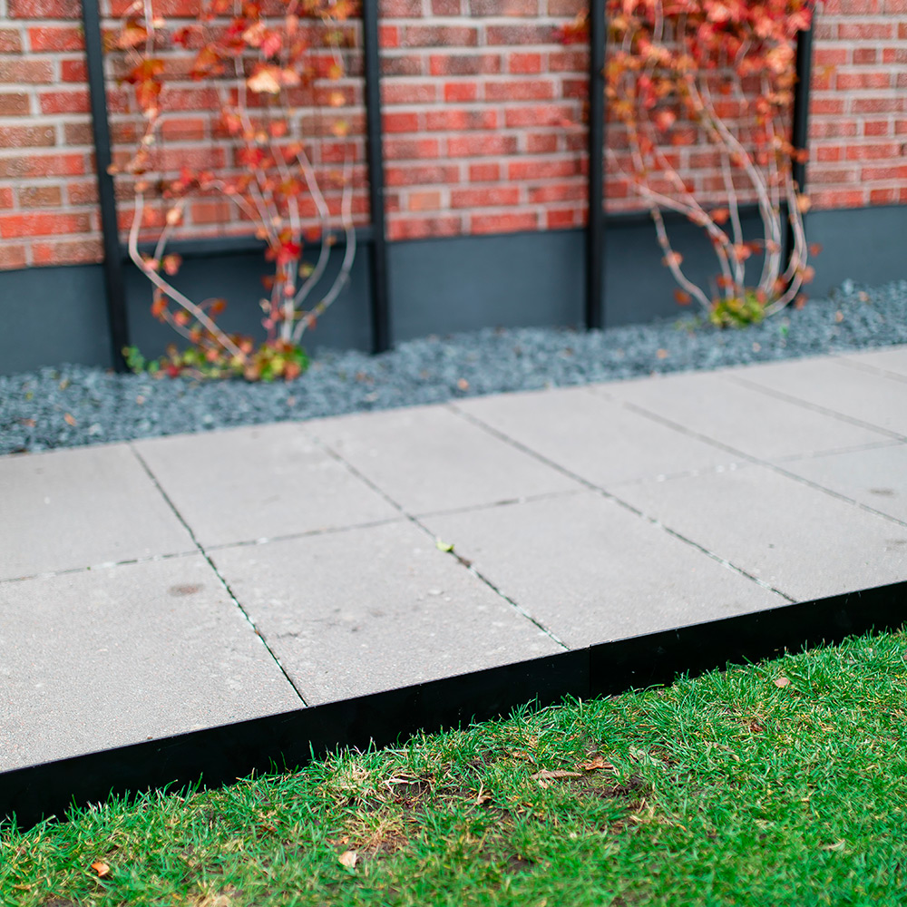 Rabattkant Skotte Garden 16x100 cm 12-Pack Svart Stål