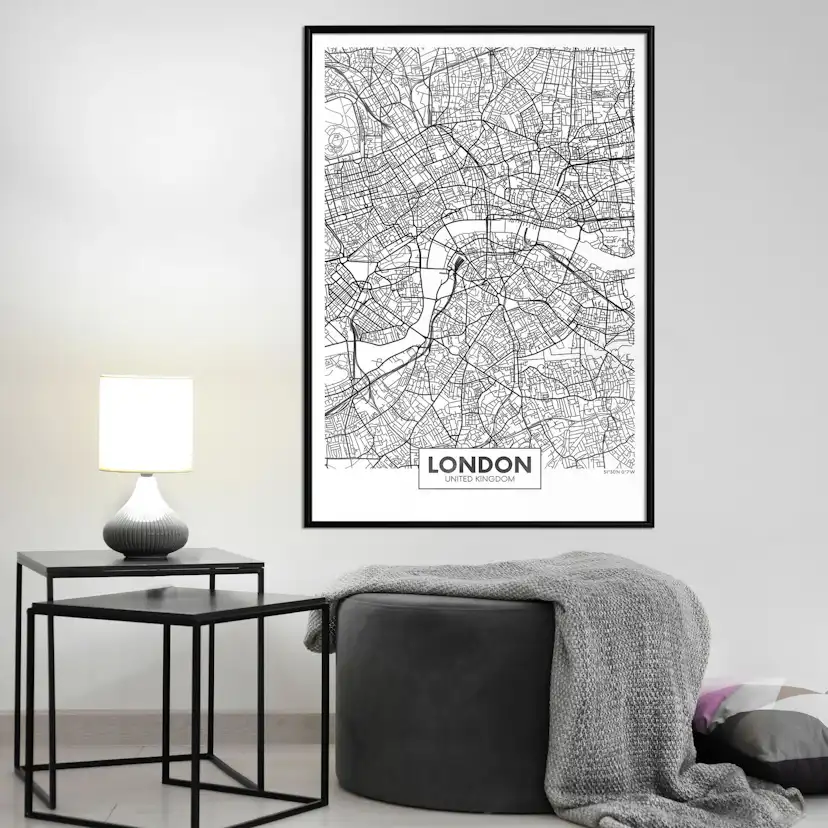 Poster Artgeist Affisch Map of London