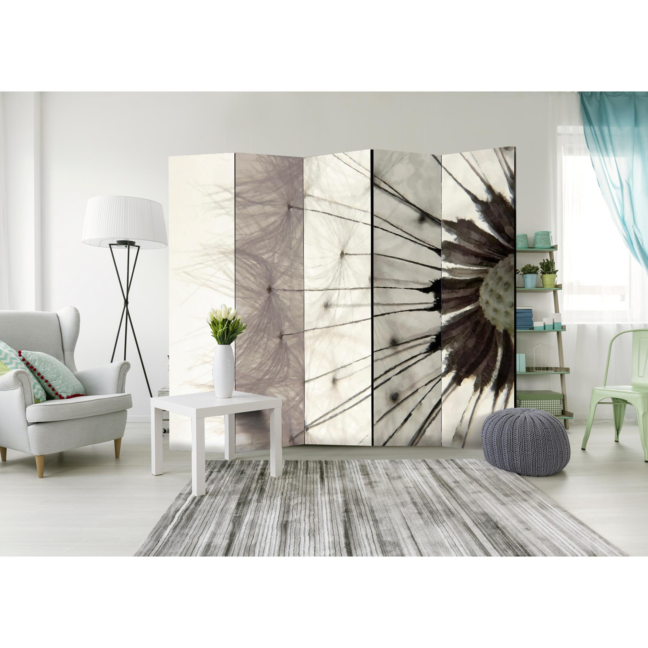 Rumsavdelare Skärmvägg Arkiio White Dandelion II Vit/Grå 225x172 cm
