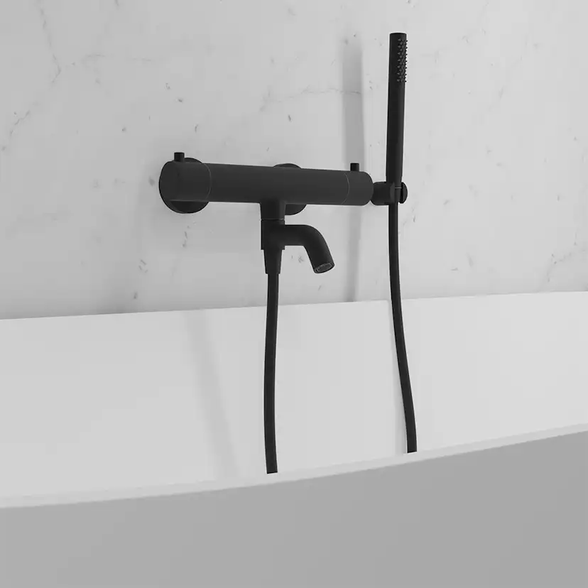 Badkarsblandare Scandtap Steel Pleasure 4 med Handdusch