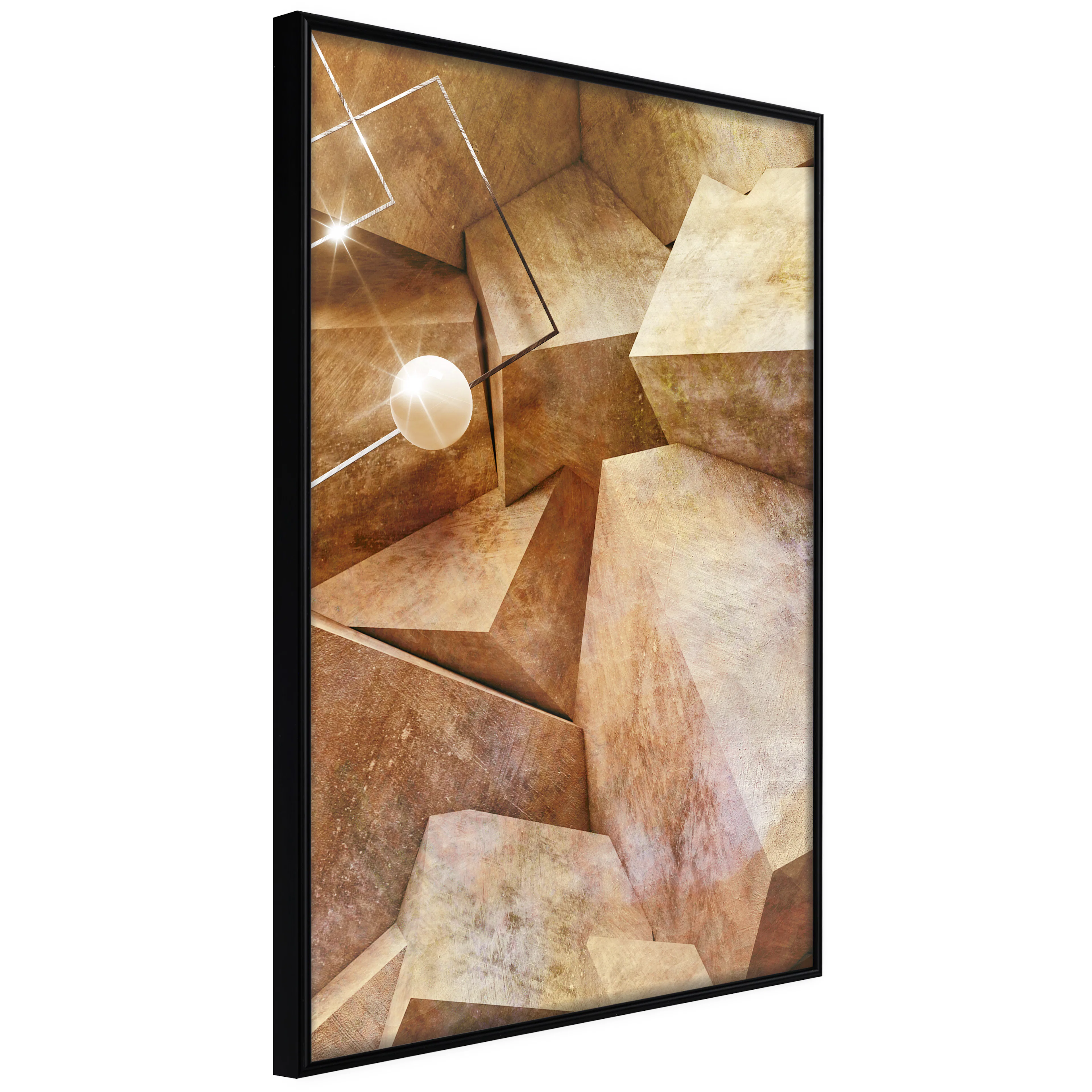 Affisch - Saffron Corners [Poster] 30x45 Svart ram, 30x45 cm