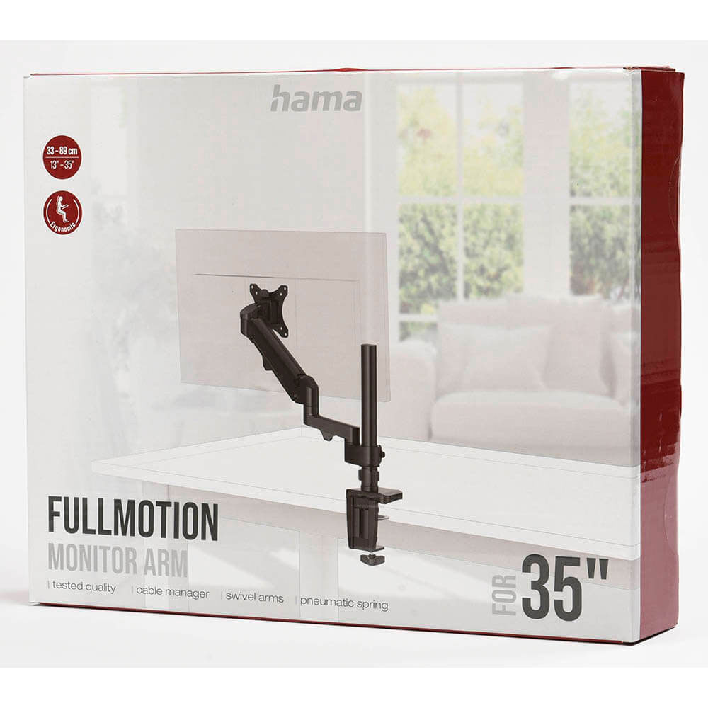 Monitorfäste Hama Performer För En Monitor Svart 13-35"