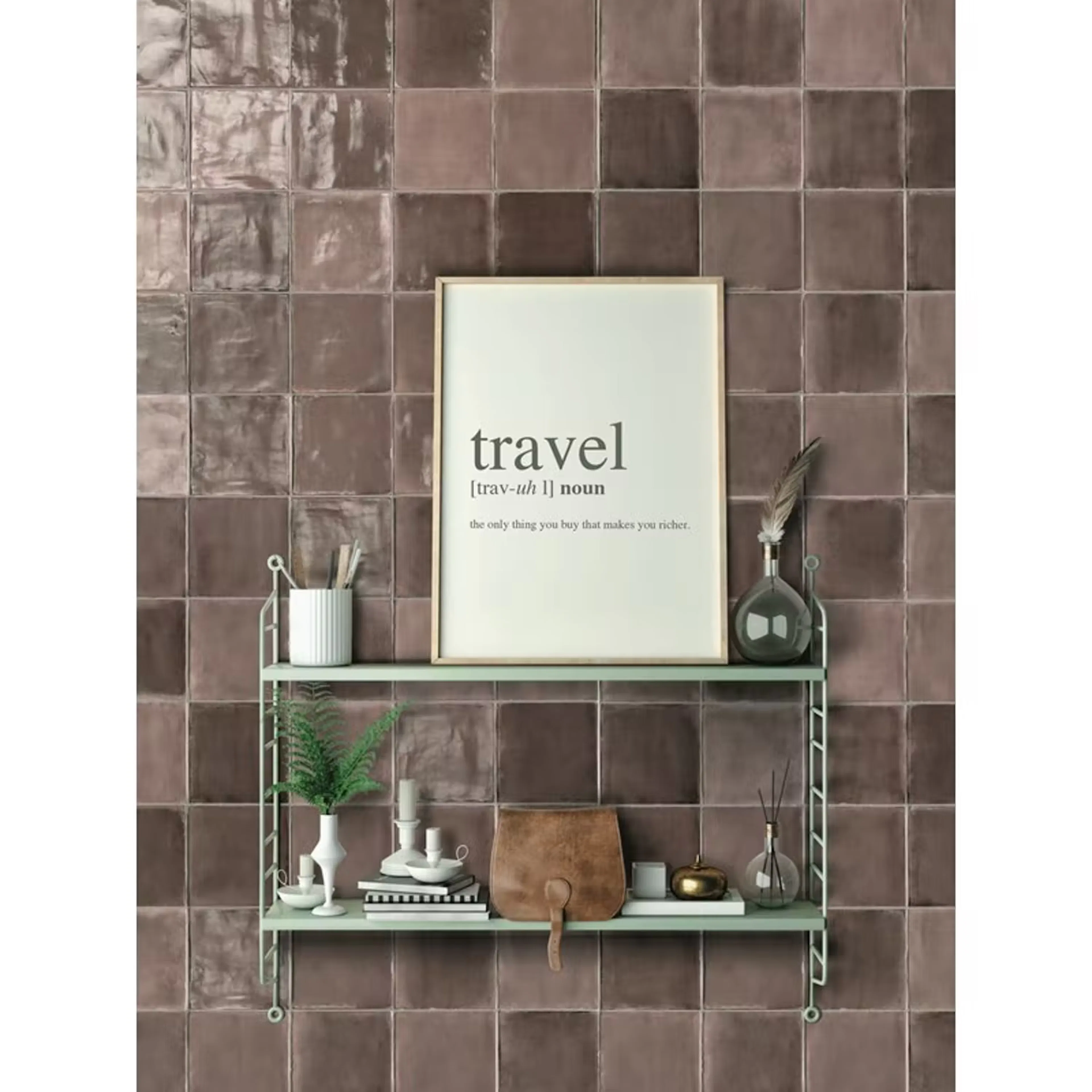 Kakel Konradssons Tsquare Pink Powder Blank 15x15 cm