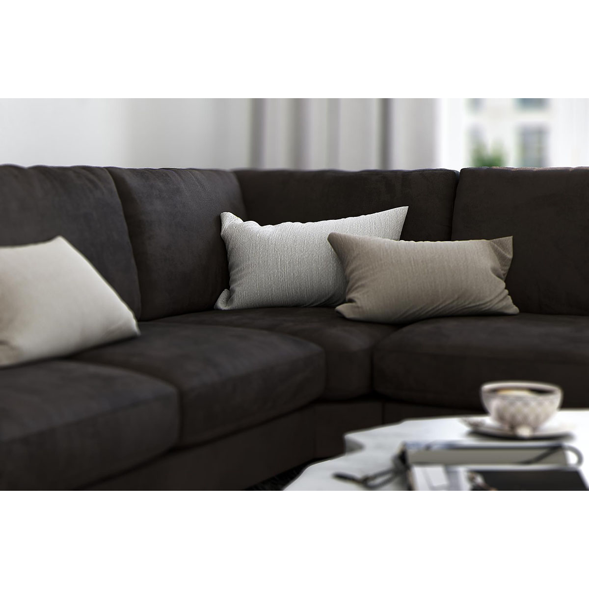 Hörnsoffa Scandinavian Choice Ocean Lyx Sammet