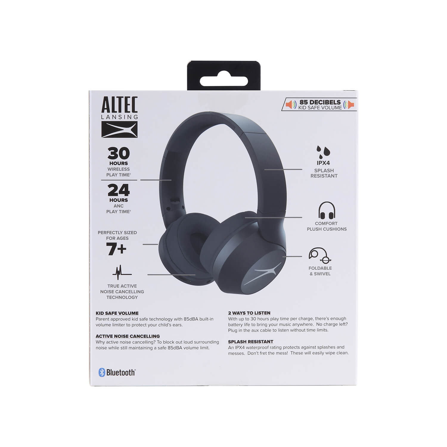 Hörlur ALTEC LANSINGBarn ANC Wireless 2in1 On-Ear