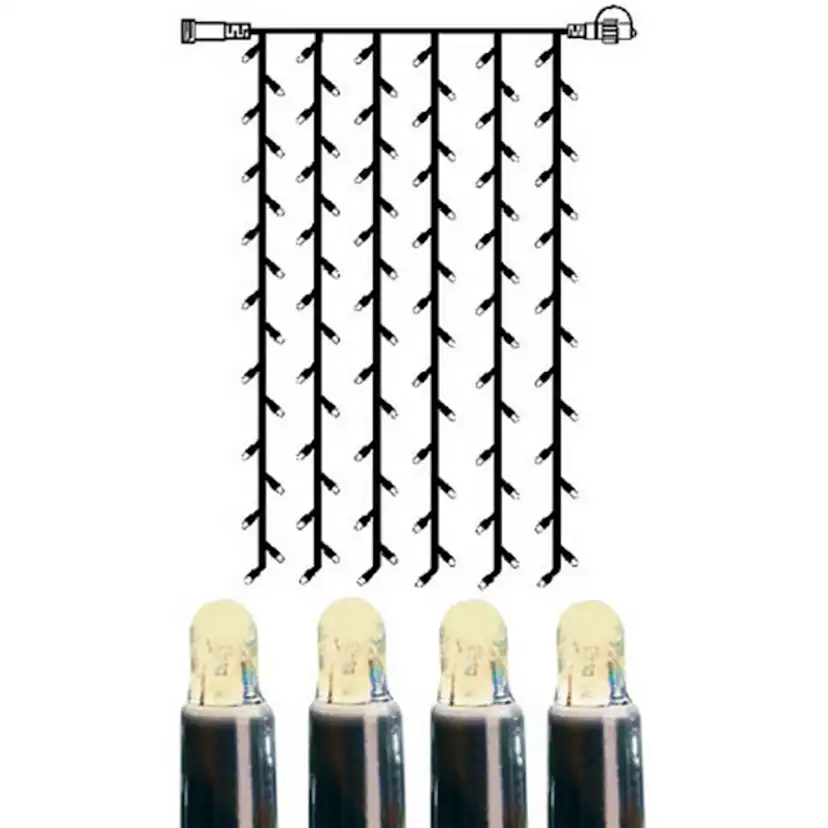 Ljusgardin Extra System LED 102L Varmvit