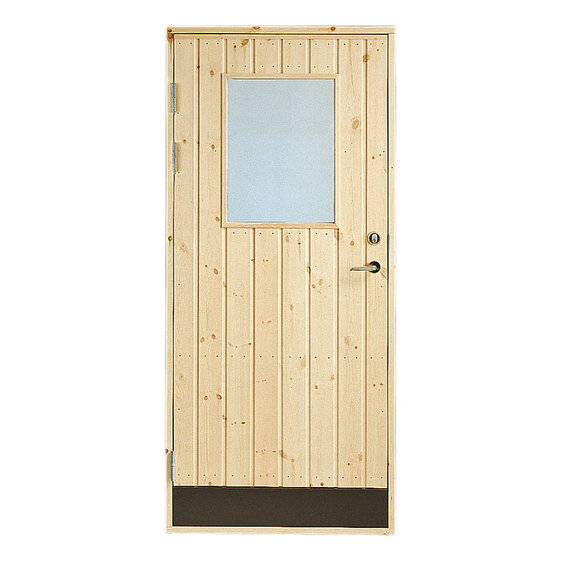 Förrådsdörr Jabo 18° Rak Glas