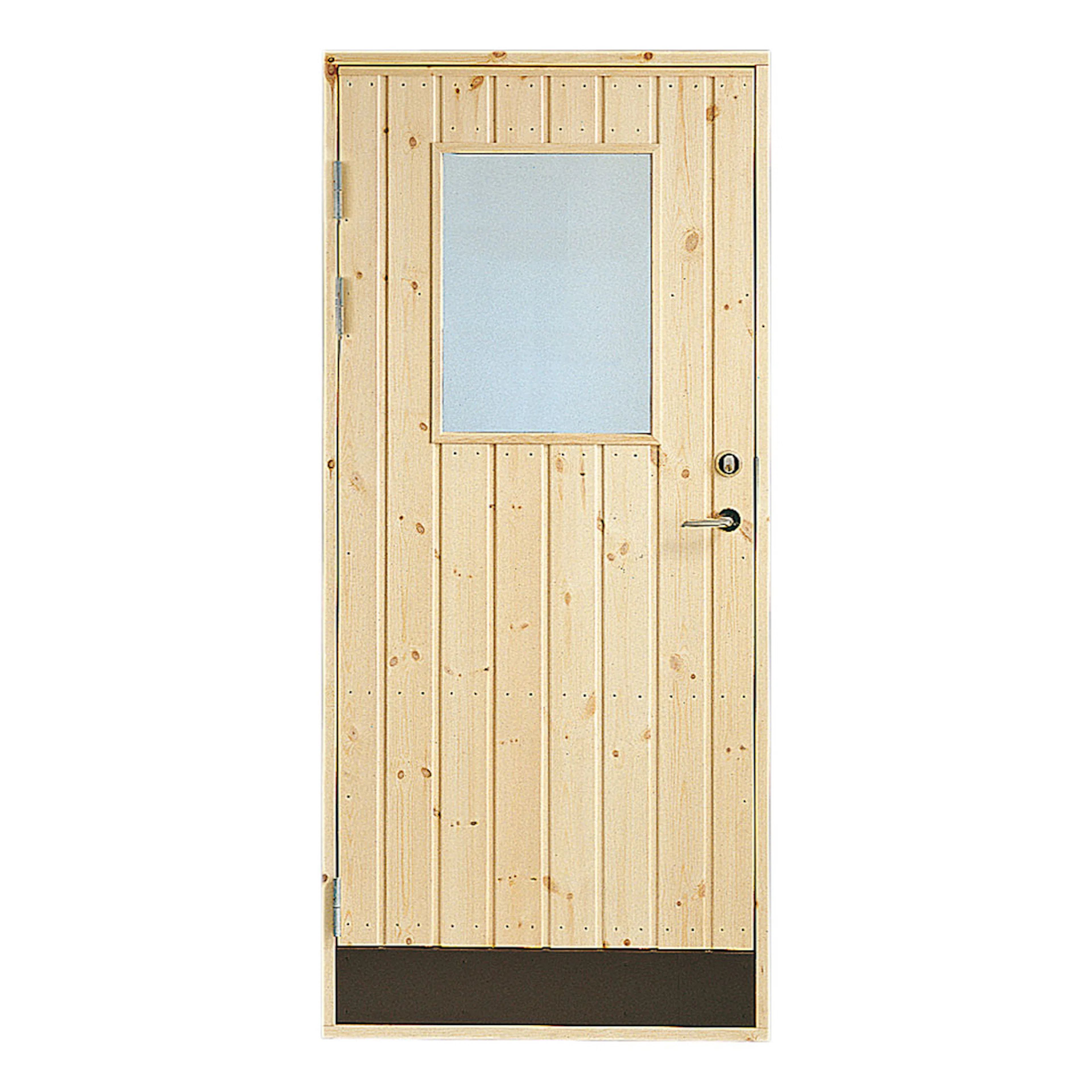 Förrådsdörr Jabo 18° Rak Glas