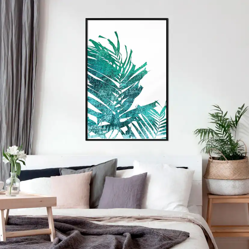 Poster Artgeist Affisch Emerald Palm