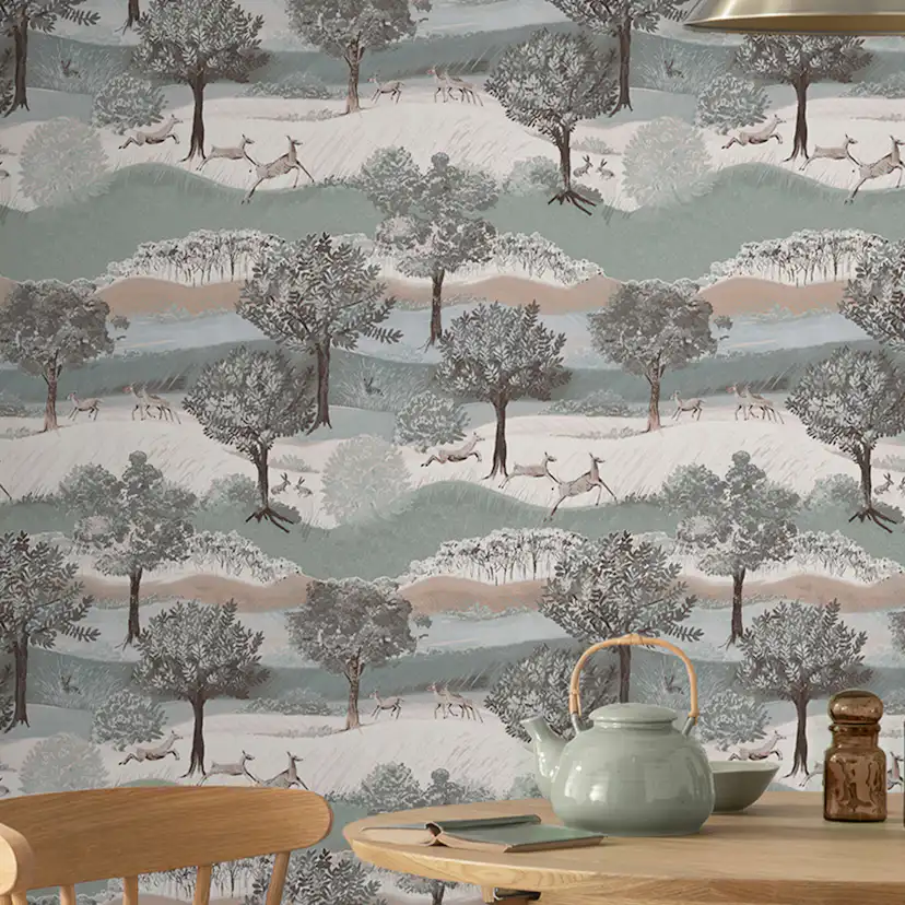 Tapet Laura Ashley Hartingdon Jade Grön 119858