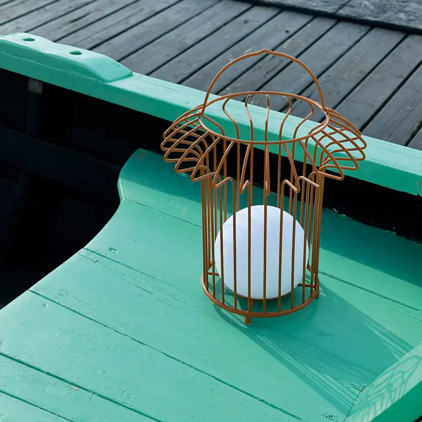 Solcellslampa Dyberg Larsen Basket LED-Lykta