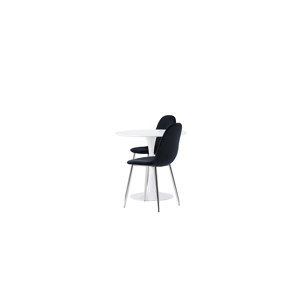 Matgrupp Venture Home Hamden Ø80 cm med 2 st Polar stolar
