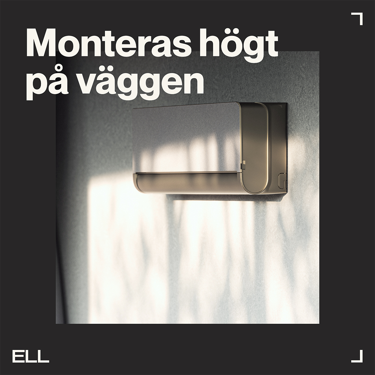 Luftvärmepump ELL Front Golden