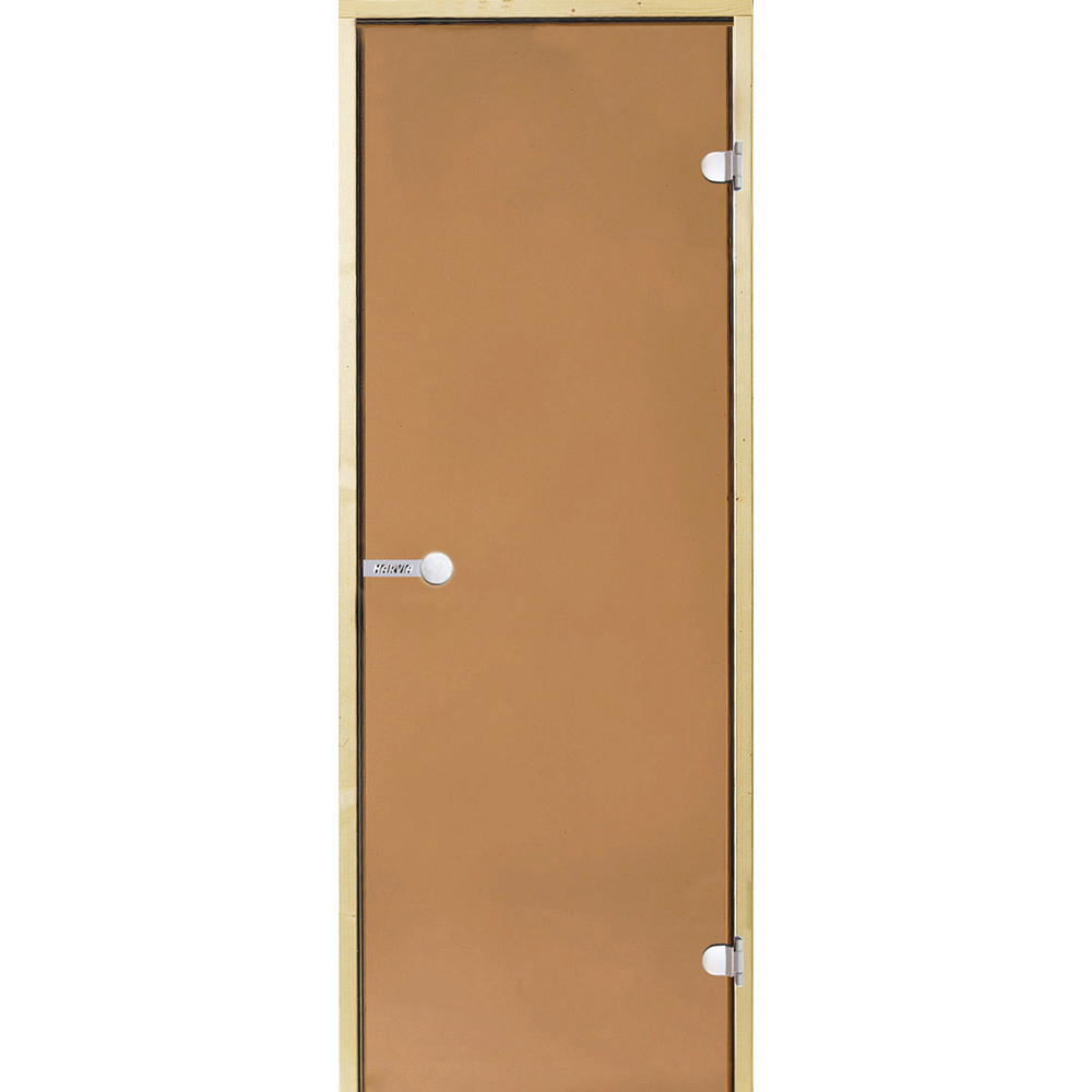 Glasdörr Harvia Brons med Furukarm 7x19