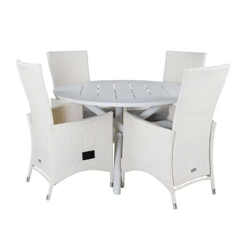 Matgrupp Venture Home Ande med 4 Pava Matstolar