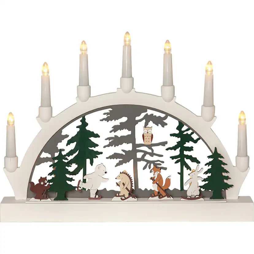 Adventsljusstake Star Trading Forest Friends 1