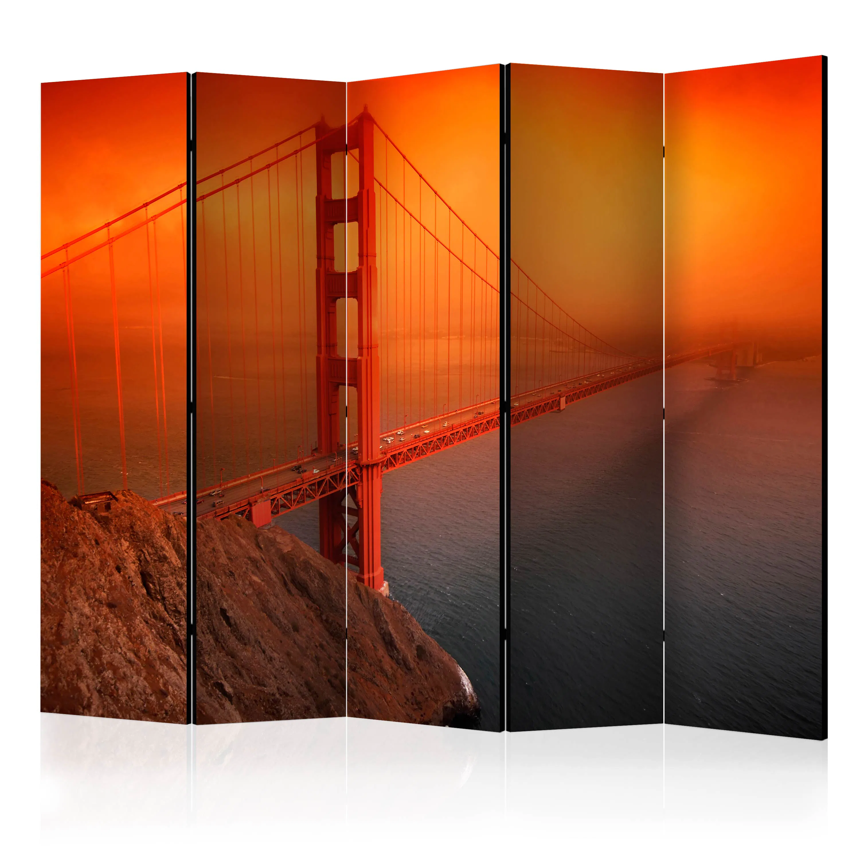 Rumsavdelare Skärmvägg Arkiio Golden Gate Bridge II 225x172 cm