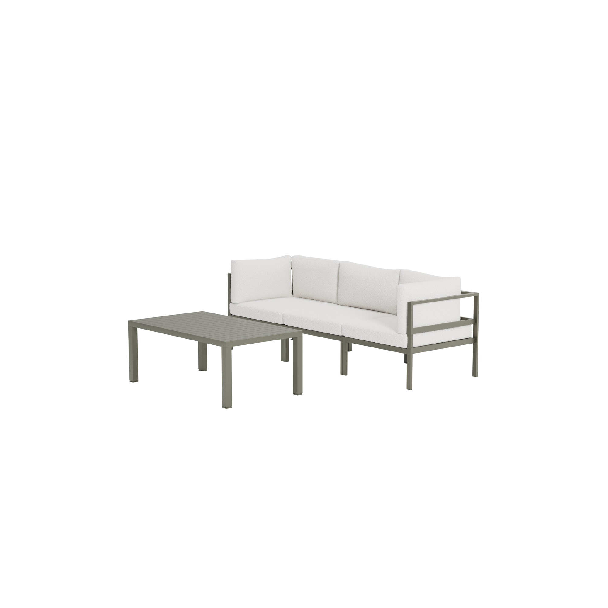 Loungegrupp Venture Home Copacabana 3-sitssoffa med Soffbord Utomhus