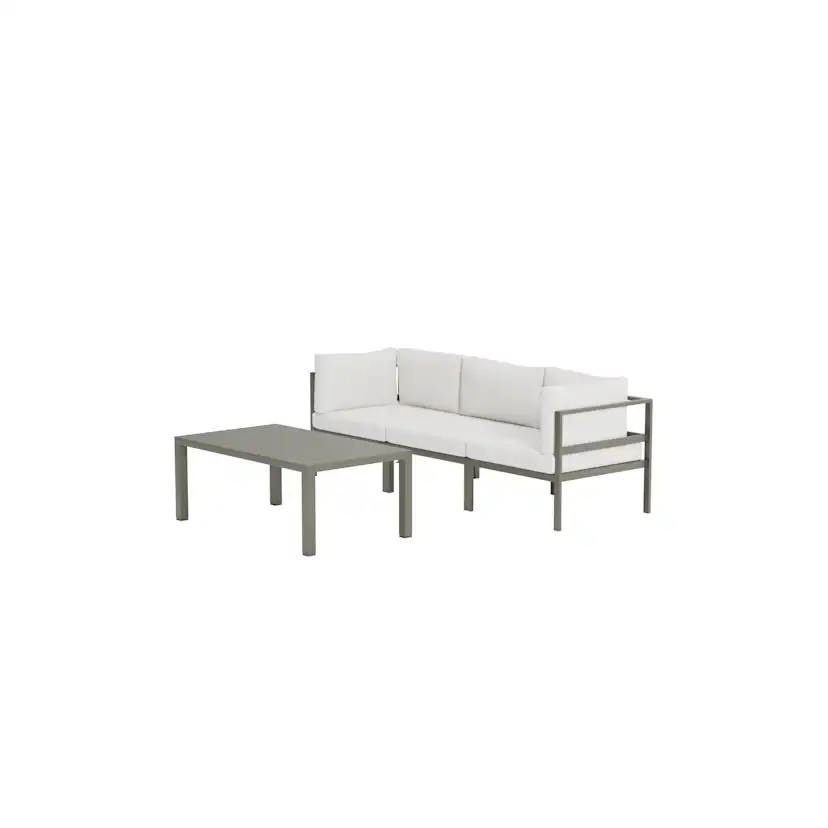 Loungegrupp Venture Home Copacabana 3-sitssoffa med Soffbord Utomhus
