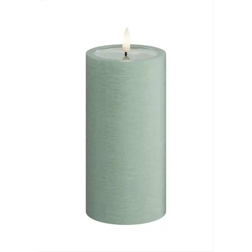 LED-Blockljus UNIQUE Candles 7,5x15 cm