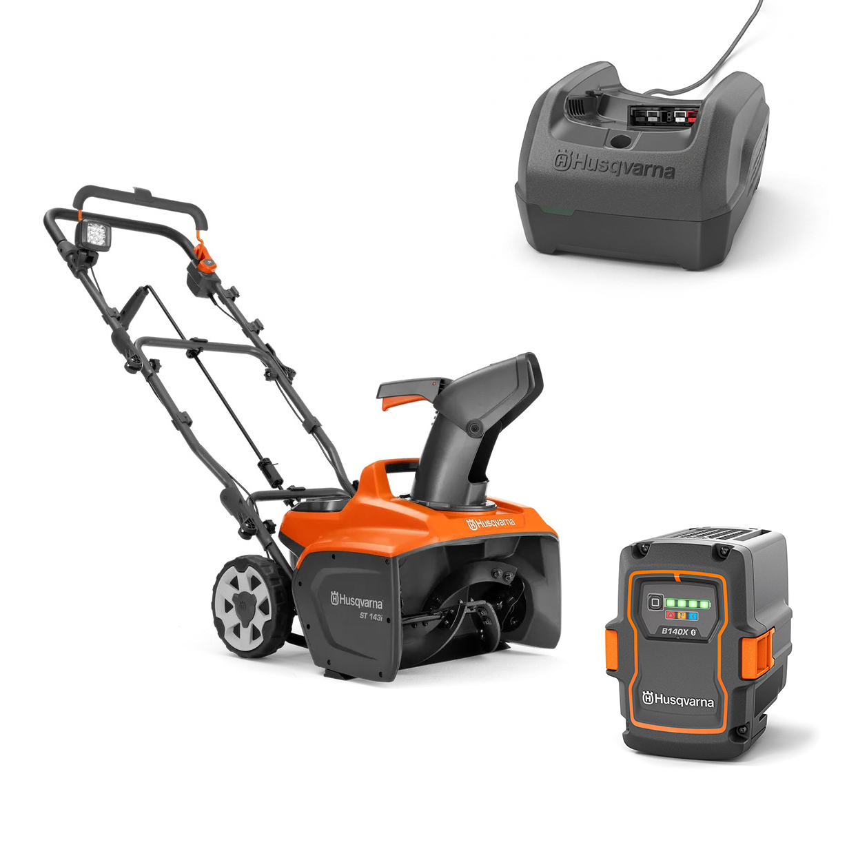 Snöslunga Husqvarna ST 143i Med Batteri & Laddare