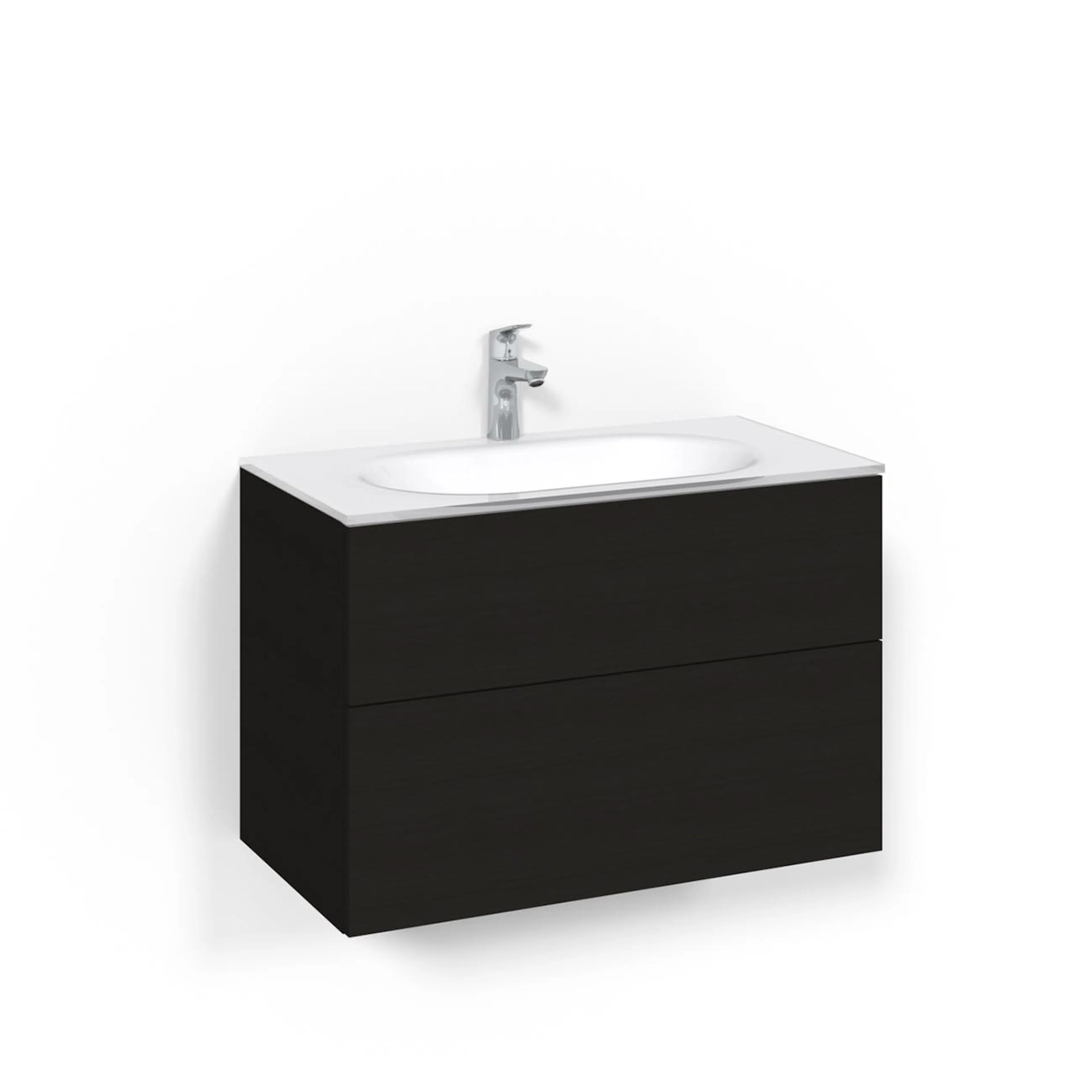 Tvättställsskåp Macro Design Crown Plain Med Glastvättställ