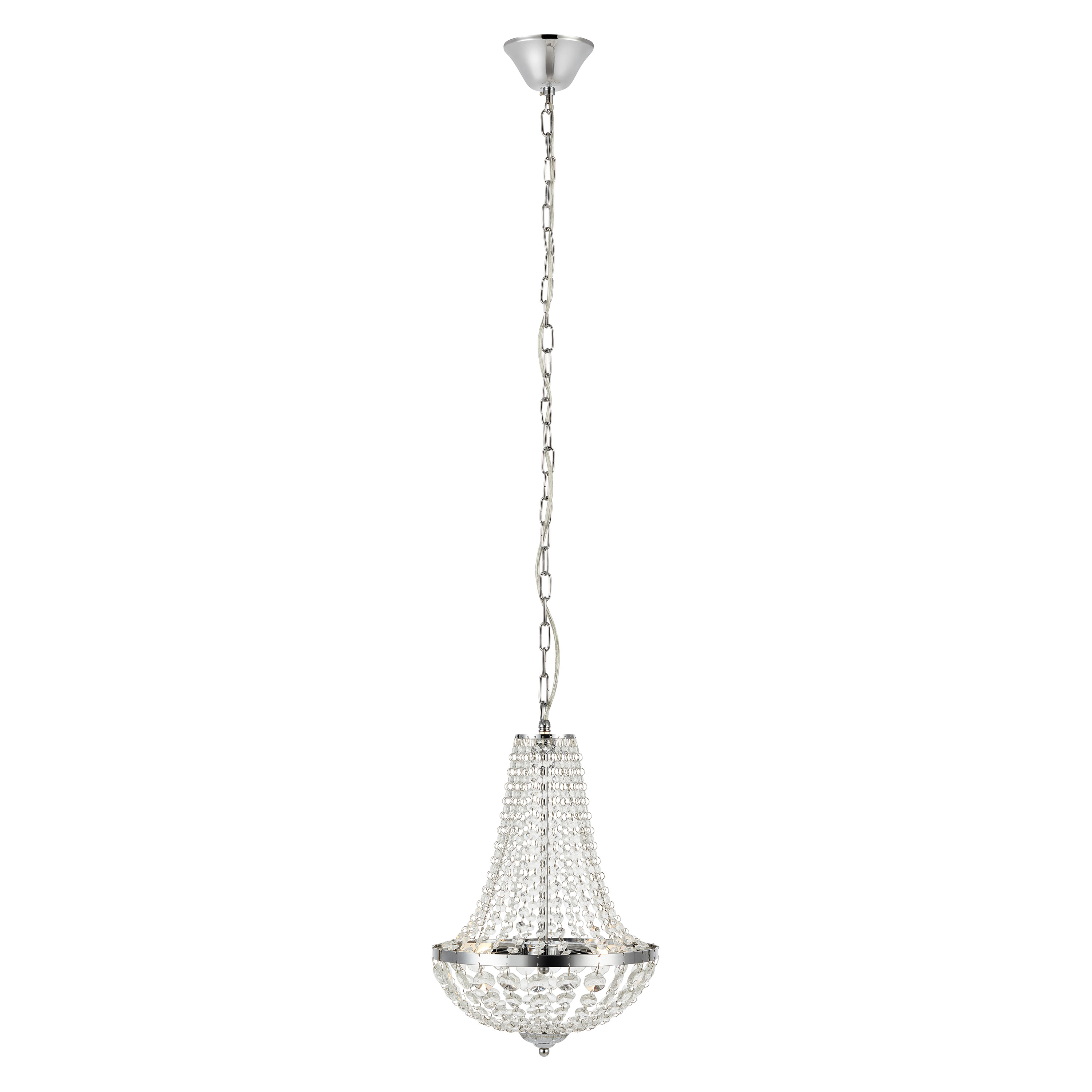 Kristallkrona Markslöjd Gränsö Taklampa IP44 Krom/Transparent