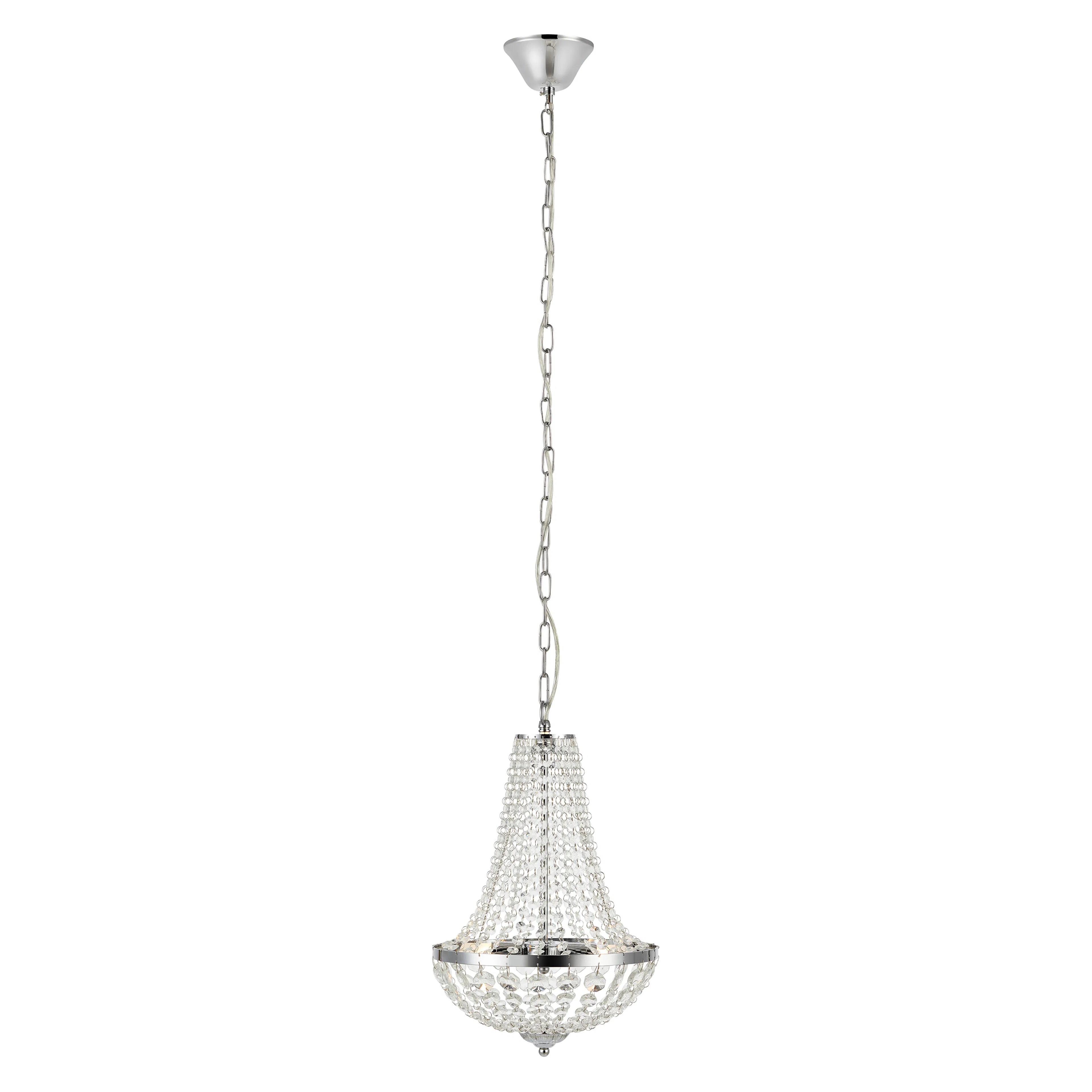 Kristallkrona Markslöjd Gränsö Taklampa IP44 Krom/Transparent