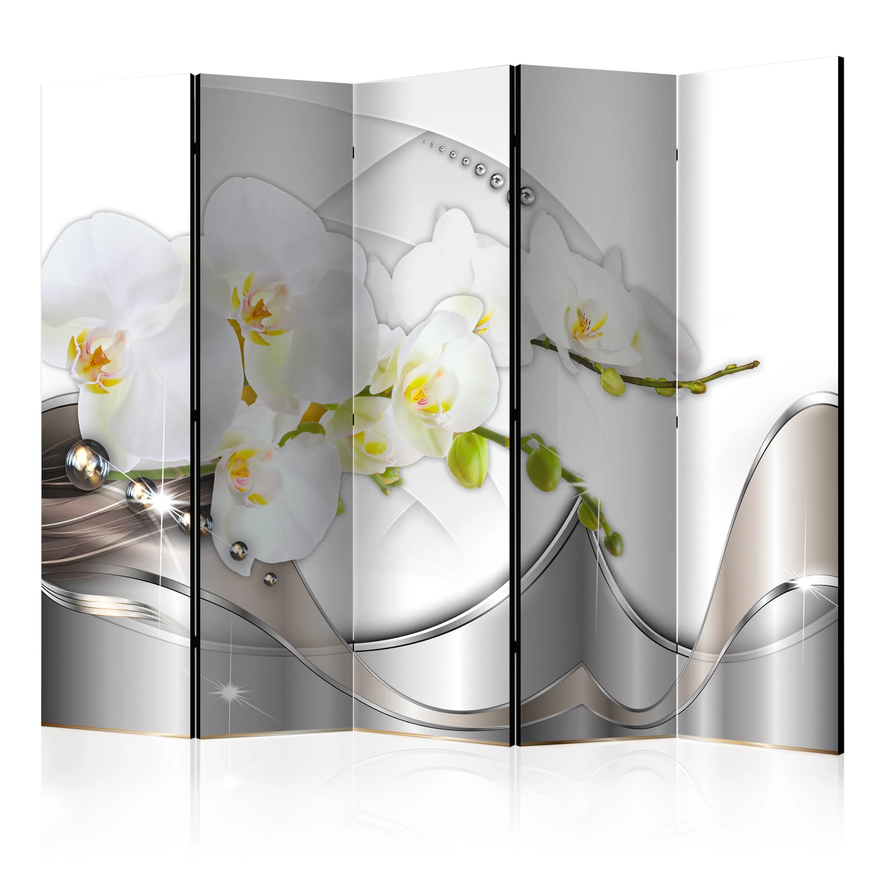 Rumsavdelare Skärmvägg Arkiio Pearl Dance of Orchids II 225x172 cm