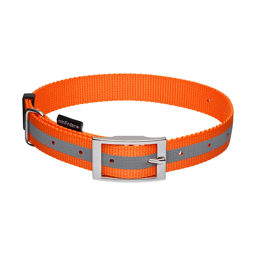 Hundhalsband Minifinder För Atto Orange Reflexremsa