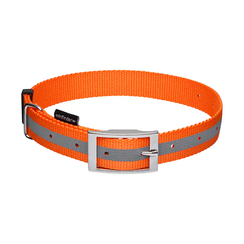 Hundhalsband Minifinder För Atto Orange Reflexremsa