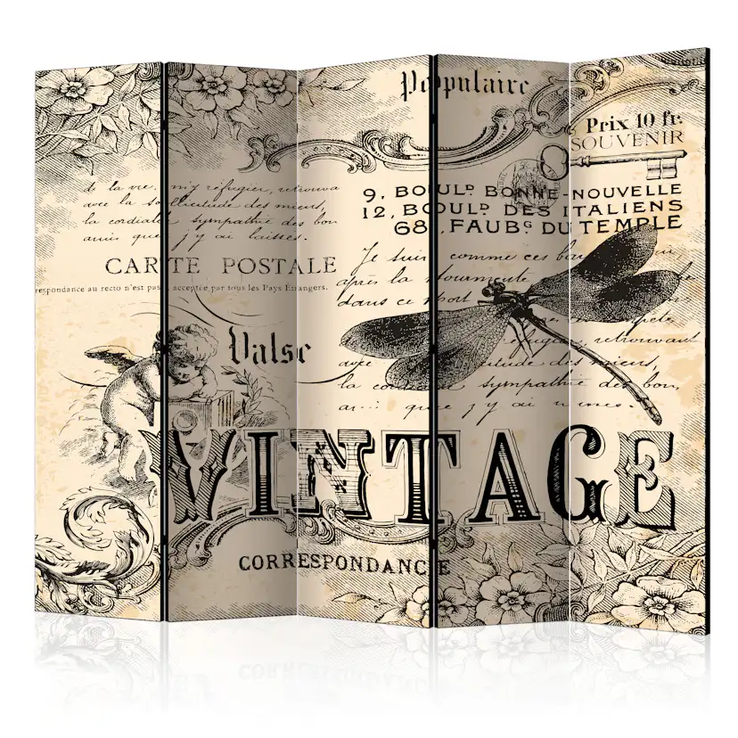 Rumsavdelare Skärmvägg Arkiio Vintage Correspondence II 225x172 cm