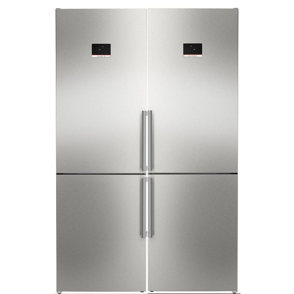 Kombiskåp Kyl/frys Bosch 2 st KGN367ICT Serie 4 186cm Otroligt Tysta Rostfri