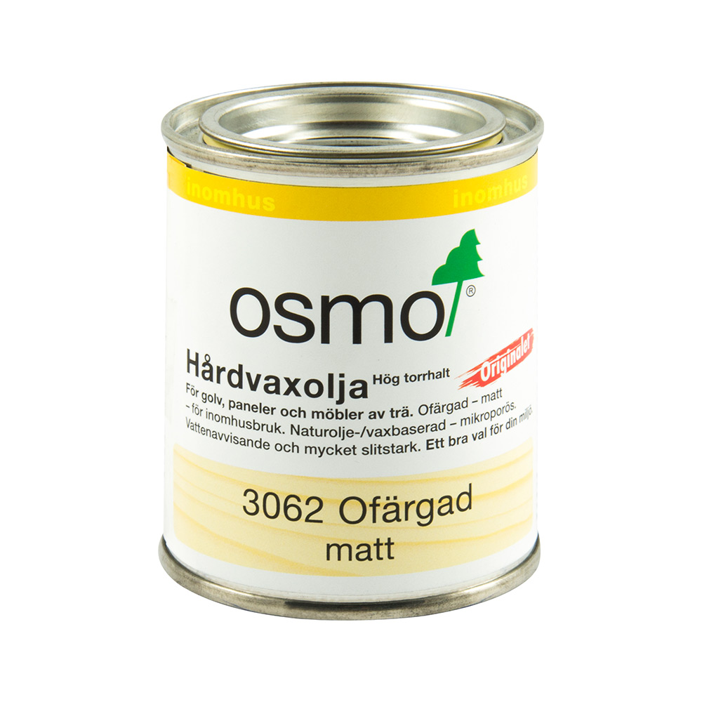 Hårdvaxolja Osmo 3062 för Trägolv 0,125 Liter