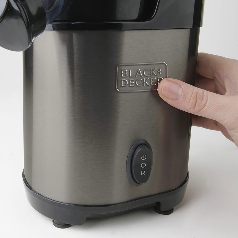 Slow Juicer BLACK+DECKER Borstat stål