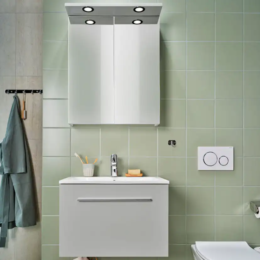 BELYSNINGSRAMP ARIELLA AQUA 2 LAMPOR LJUSGRÅ MATT Ljusgrå