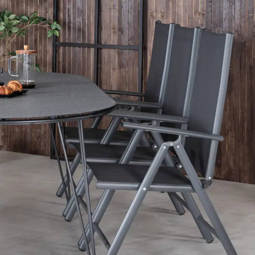 Matgrupp Venture Home Ville med 6 Bend Matstolar