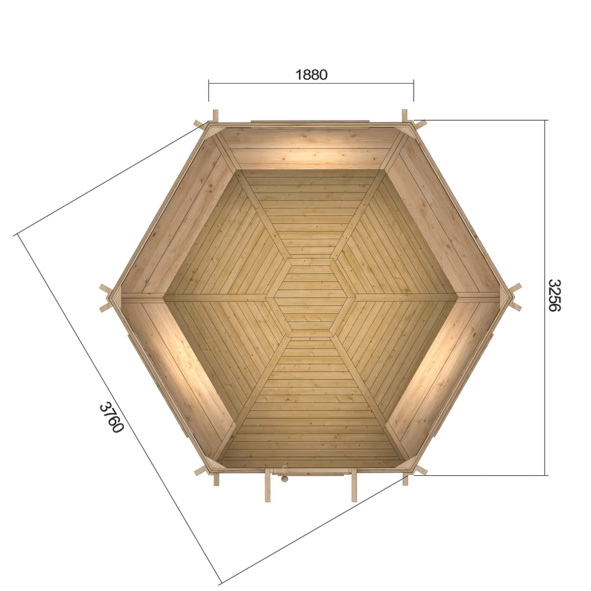 Grillkåta Nordkapp.NU TOMTESGUGA 9,2 m2 Röd