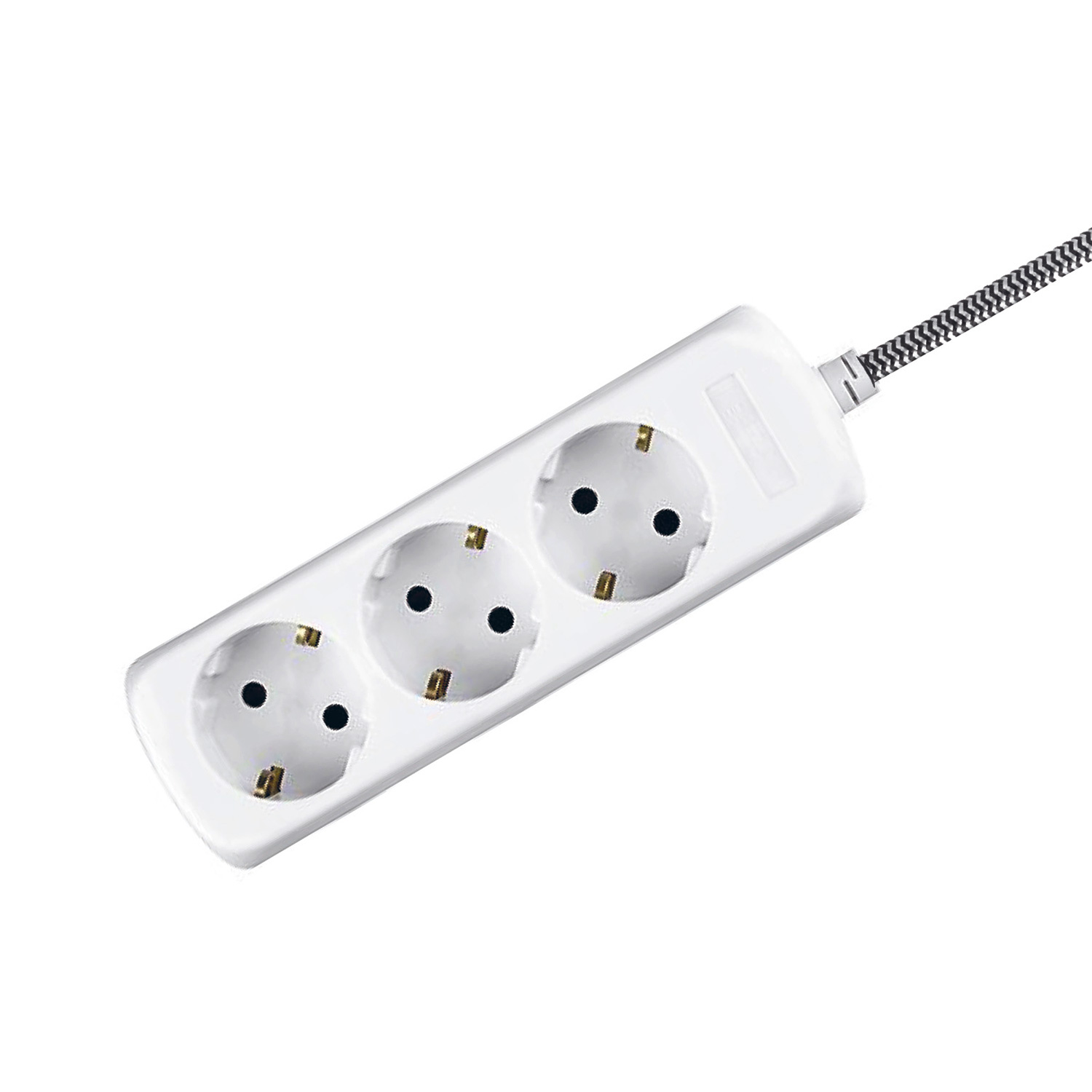 Grenuttag PR Home 3-Vägs Svartvit 2 m